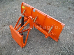 Snow plow 125cm, hidraulic lifting, manual angle adjustment, for Japanese compact tractors, Komondor STLR-125 - Implements - Front Mounted Snow Plows